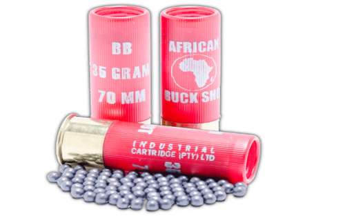 Industrial Cartridge AFRICAN BUCK SHOT SHELLS SSG